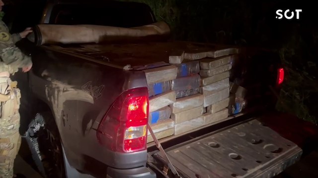 PRF apreende quase 1 tonelada e meia de maconha após acompanhamento na BR-163 em Lindoeste