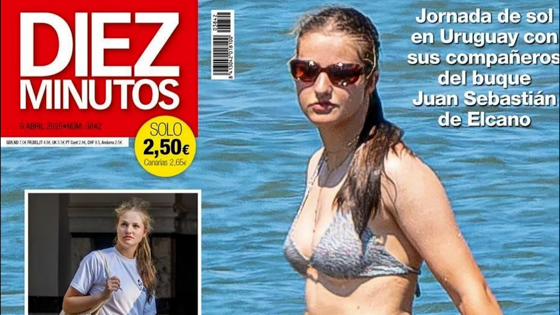 La Princesa Leonor es fotografiada en bikini en Uruguay