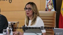 Rosa Dávila, presidenta del Cabildo de Tenerife, anuncia la cancelación de clases por la borrasca Nuria