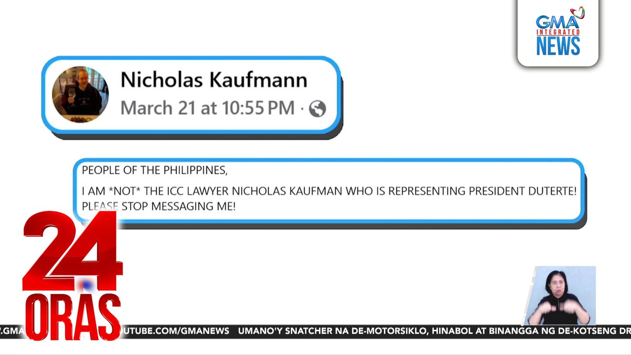 American author na si Nicholas Kaufmann, pinutakti ng mensahe ng mga Pilipino | 24 Oras