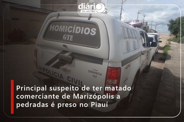 Principal suspeito de ter matado comerciante de Marizópolis a pedradas, é preso no Piauí
