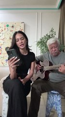 Momen Hana Malasan Cover Lagu Sesaat Kau Hadir Bareng Sang Ayah