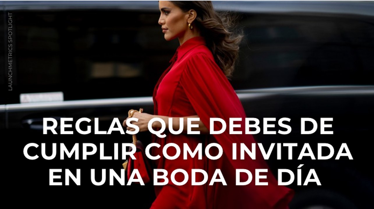 Reglas que debes cumplir como invitada en una boda de día