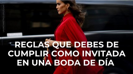 Reglas que debes cumplir como invitada en una boda de día