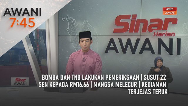 AWANI 7:45 [2/4/2025] – Bomba dan TNB lakukan pemeriksaan | Susut 22 sen kepada RM16.66 | Mangsa melecur | Kediaman terjejas teruk