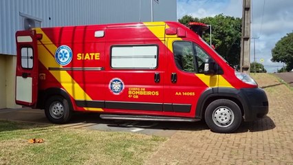 Adolescente é socorrido pelo Siate após machucar o joelho