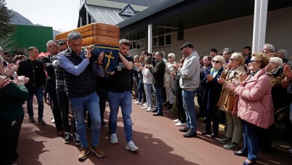 Multitudinario adiós a Jorge, Rubén, Amadeo e Iván, los mineros de Villablino
