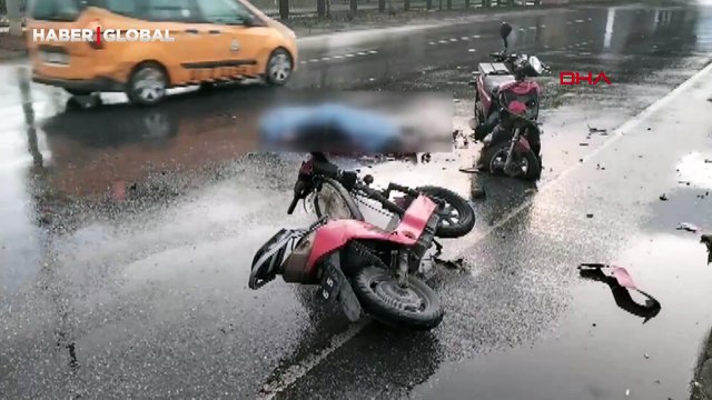 Otomobil ile 2 elektrikli bisiklet çarpıştı: 1 ölü, 1 ağır yaralı