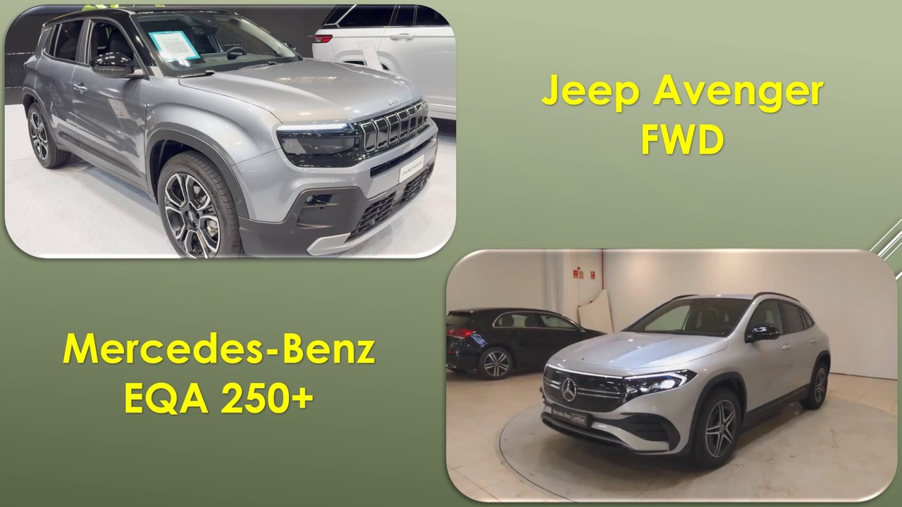 2025 Jeep Avenger FWD VS Mercedes-Benz EQA 250+