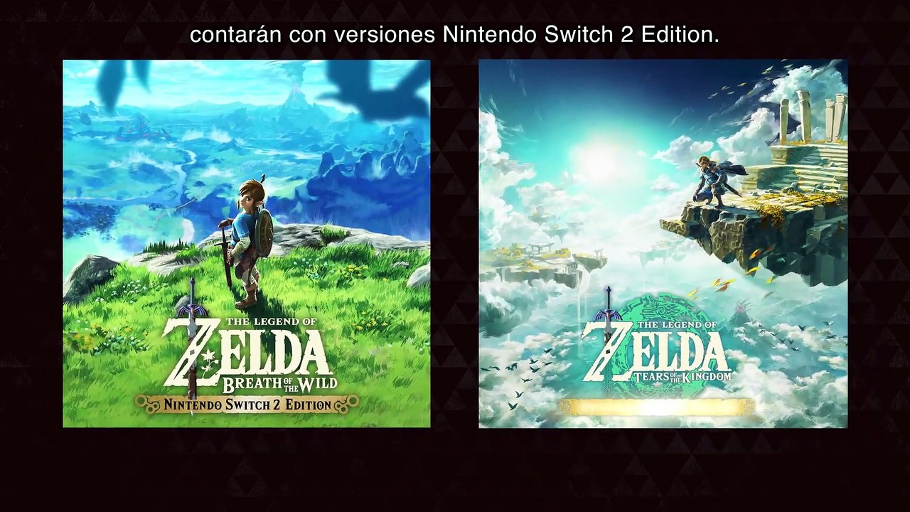Tráiler The Legend of Zelda mejorados para Nintendo Switch 2