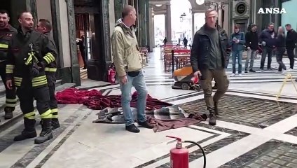 Torino, incendio davanti al cinema Lux