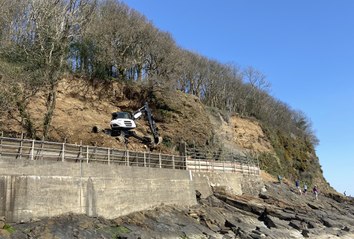 Work underway on Coppet Hall to Wiseman’s Bridge coastal path