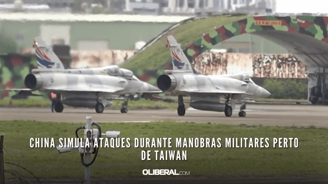 China simula ataques durante manobras militares perto de Taiwan