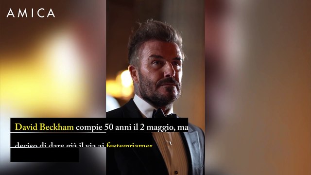 Con un mese di anticipo, al via da Miami la festa per i 50 anni di David Beckham