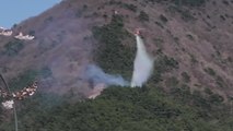 부산 승학산 불...헬기 3대 투입해 40분 만에 진화 / YTN