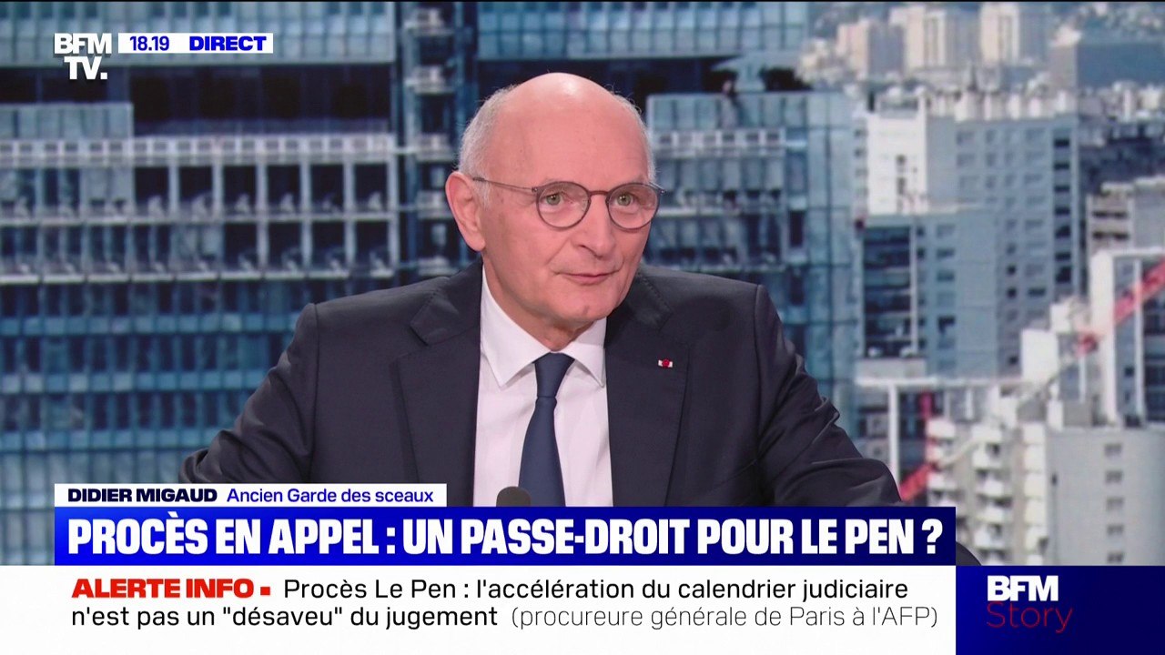 Procès RN: "Critiquer la décision de justice comme cela a été fait par certains responsables politiques est grave, car ça remet en cause l'état de droit", affirme Didier Migaud
