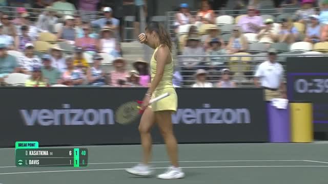 Charleston - Après son changement de nationalité, Kasatkina passe l'obstacle Davis