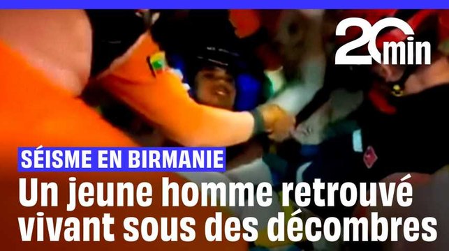 Séisme en Birmanie : Un jeune homme de 26 ans retrouvé vivant sous des décombres