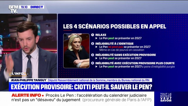 Procès RN: On n'est pas dans le déni, on est dans le combat , affirme Jean-Philippe Tanguy (RN)