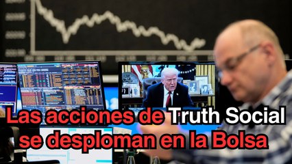 Truth Social, red social de Trump, cae en la Bolsa por posible venta de acciones