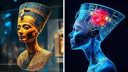 Les rayons X viennent de découvrir CECI à l'intérieur du buste de Néfertiti