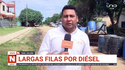 largas filas por diesel