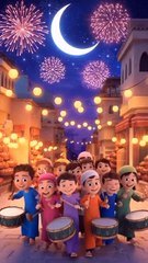 Eid Mubarak Islamic cartoon