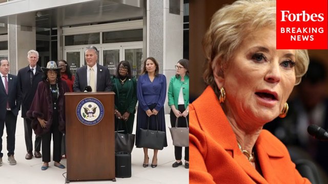 House Democrats Hold Press Briefing After Meeting With Education Secretary Linda McMahon