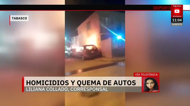 Se registra jornada violenta en Tabasco con ejecuciones, quemas y narcomantas