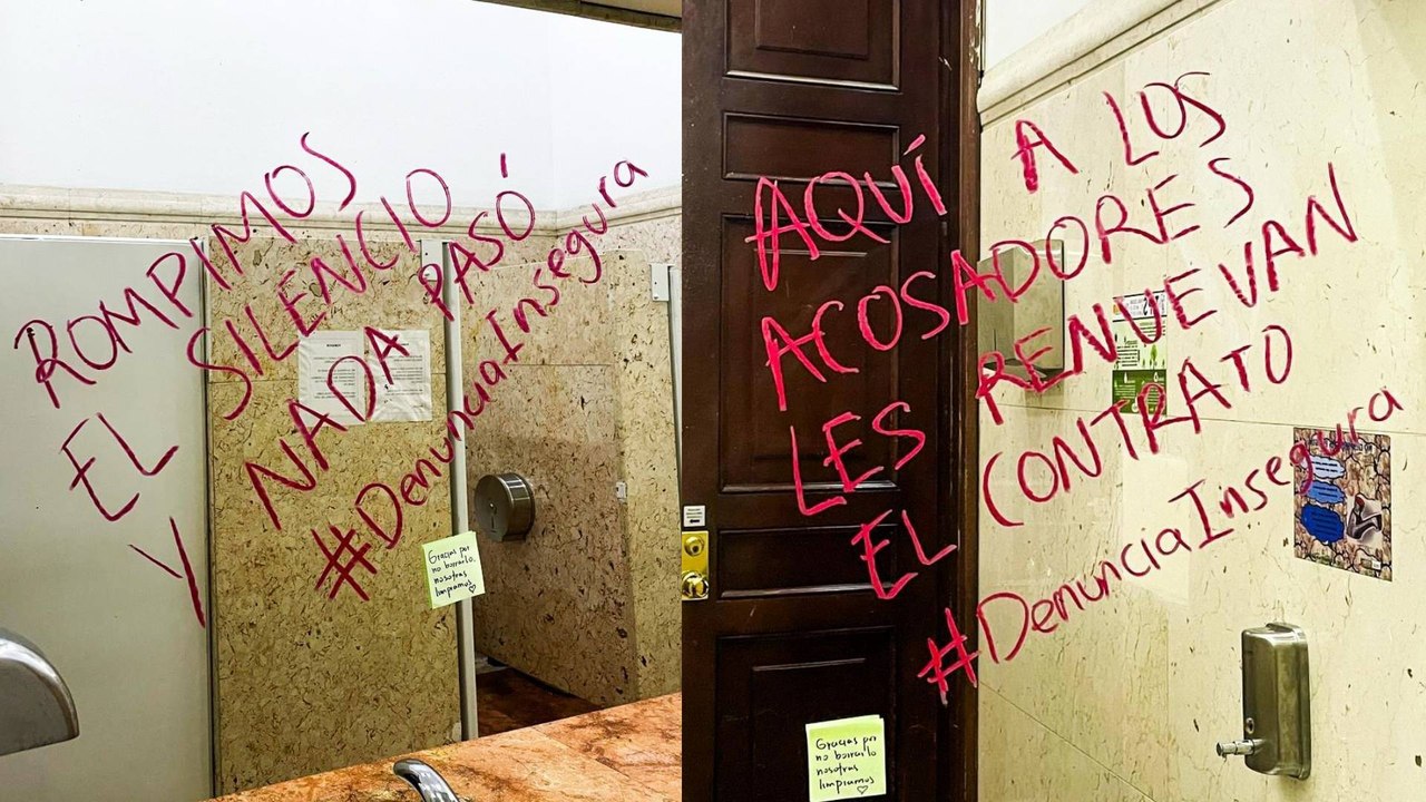 "Rompimos el silencio y nada pasó": mensajes en baños del Congreso denuncian presunto abuso