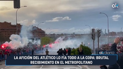 La afición del Atlético lo fía todo a la Copa: brutal recibimiento en el Metropolitano