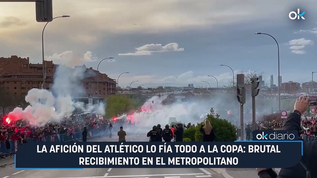 La afición del Atlético lo fía todo a la Copa: brutal recibimiento en el Metropolitano