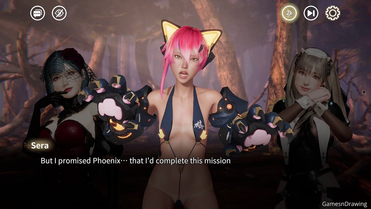 ライズオブエロス Rise of Eros Dark Fantasy's Curse A Doubtful Message Gameplay No Commentary