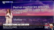 Procès RN: peut-on montrer les preuves retenues par les juges au public ?  Vos questions au 20H BFM
