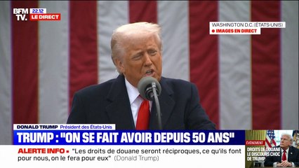 "Liberation Day": "Nous allons imposer dès minuit, 25% de droits douaniers sur toutes les automobiles fabriquées à l'étranger", confirme Donald Trump
