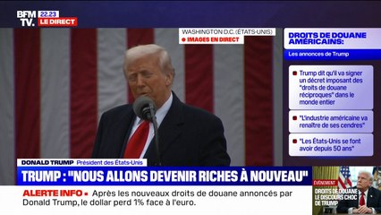 "Liberation Day": "On pourrait être bien plus riche que les autres pays", affirme Donald Trump