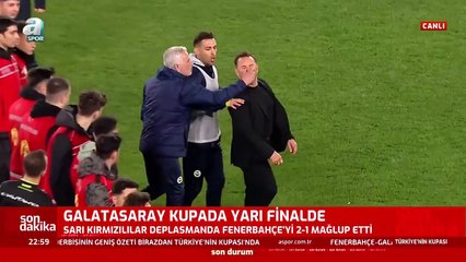 José Mourinho craque complètement et vient pincer le nez de l'entraineur du Galatasaray