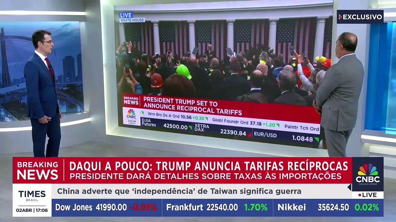 Trump anuncia tarifas recíprocas de 10% sobre produtos do Brasil; assista discurso na íntegra