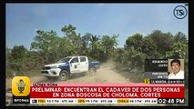 Encuentran dos personas fallecidas en Choloma
