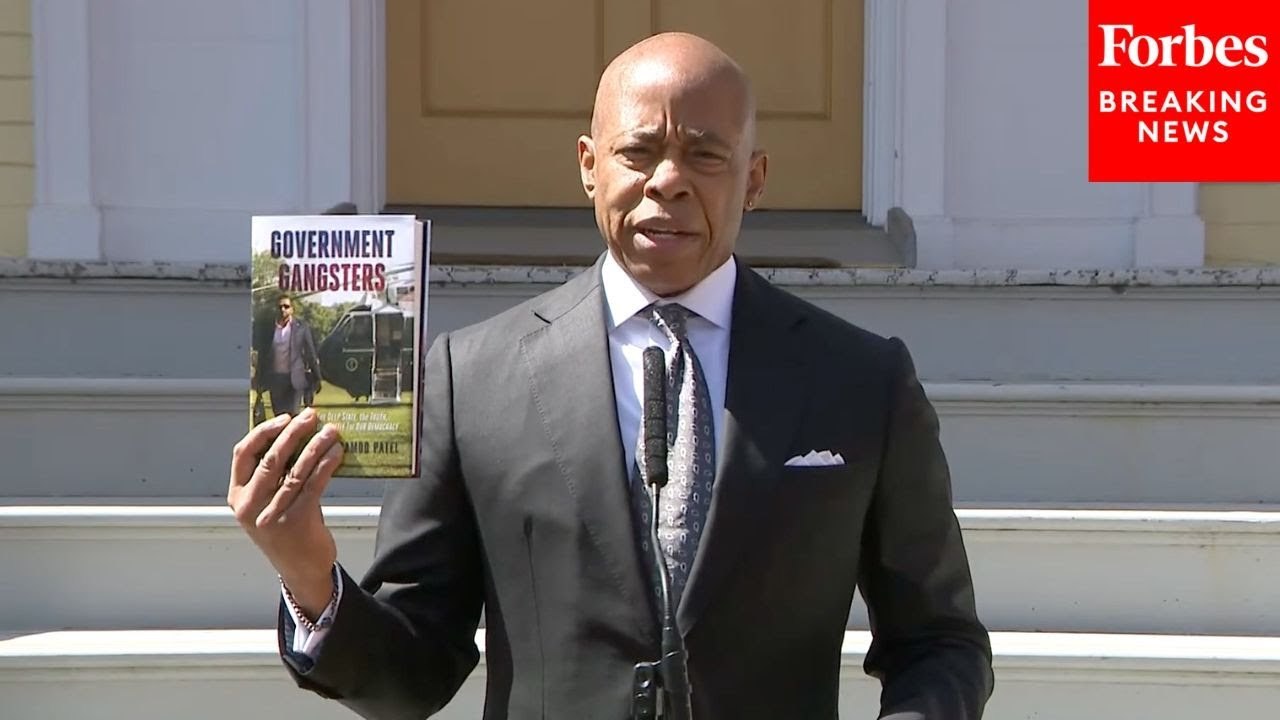 Mayor Eric Adams Makes Statement After Judge Dismisses Corruption Charges, Pitches Kash Patel's Book
