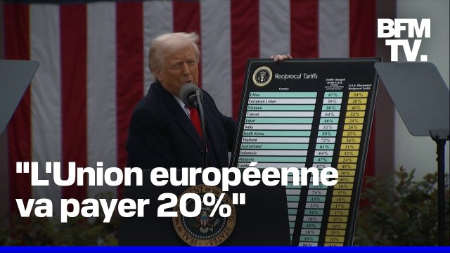Droits de douane américains: la prise de parole de Donald Trump en intégralité