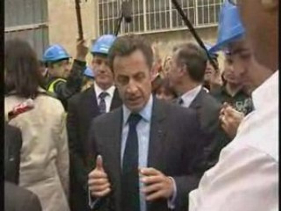 Declaration du Président SARKOZY chez KP1