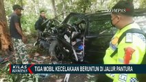 Pecah Ban saat Menyalip, 3 Mobil Kecelakaan Beruntun di Jalur Pantura Situbondo
