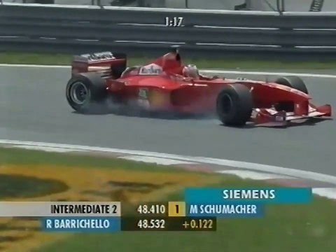 F1 – Rubens Barrichello (Ferrari V10) lap in qualifying – Canada 2000