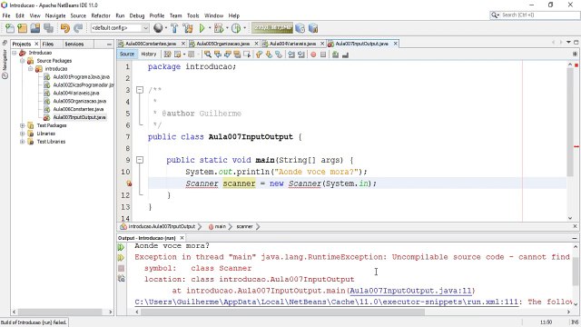 Curso de Java | Aula 008 - Como Capturar Texto do Teclado (Input e Output)