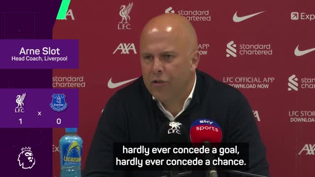 Slot delighted with 'hard-fought' win in Merseyside derby