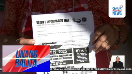Voter's information sheet, sinimulang ipamahagi na ng Comelec | Unang Balita