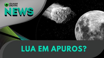 Terra escapa de asteroide - mas a Lua... | 02/04/2025 | #OlharDigital