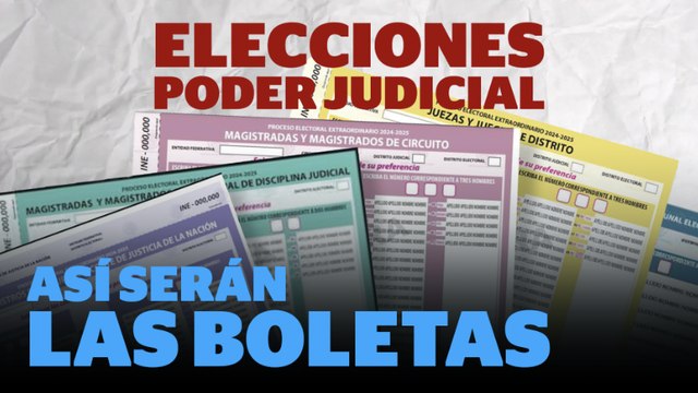 Estas son las boletas para votar en la elección del Poder Judicial 2025 | Reporte Indigo