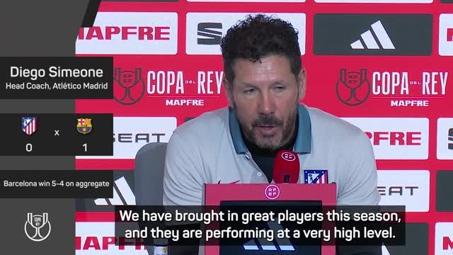 We are giving 'absolutely everything' - Simeone after another Atleti knockout